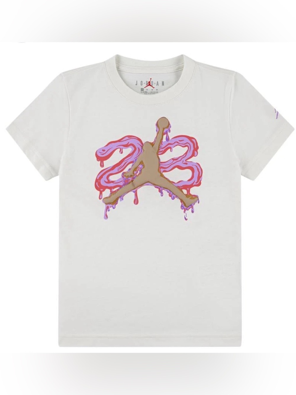 Jordan 23 Pink & Gold Tee Nike Pale Ivory 95F200-W5T